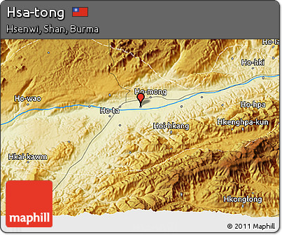Physical 3D Map of Hsa-tong