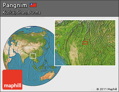 Satellite Location Map of Pangnim