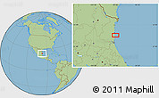 Savanna Style Location Map of the area around 23° 23' 16" N, 97° 40' 30" W