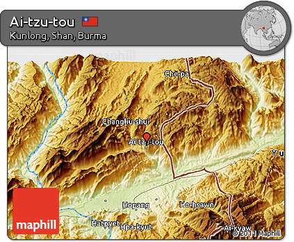 Physical 3D Map of Ai-tzu-tou