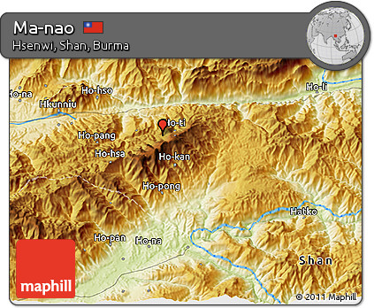 Physical 3D Map of Ma-nao