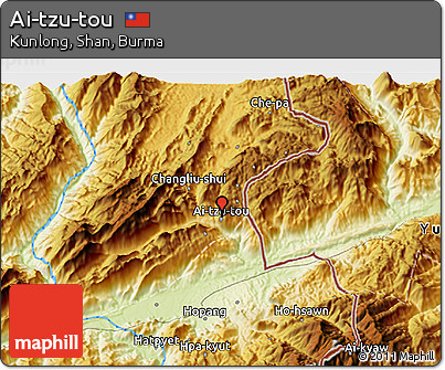 Physical 3D Map of Ai-tzu-tou