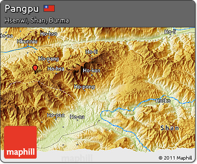 Physical 3D Map of Pangpu