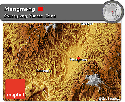Physical 3D Map of Mengmeng