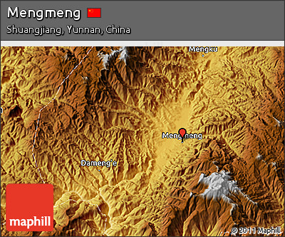Physical 3D Map of Mengmeng