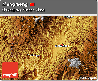 Physical 3D Map of Mengmeng