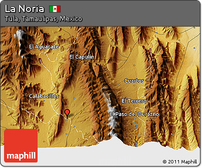 Physical 3D Map of La Noria