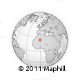 Outline Map of the Area around 23° 53' 5" N, 0° 46' 30" W, rectangular outline