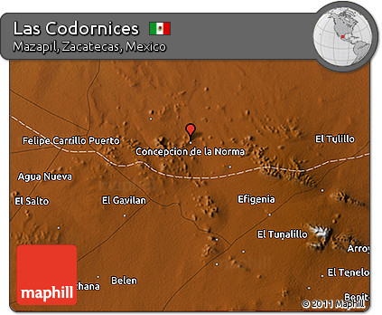 Physical 3D Map of Las Codornices