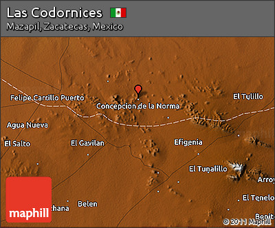 Physical 3D Map of Las Codornices