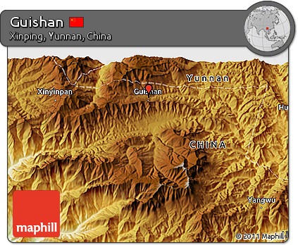 Physical 3D Map of Guishan