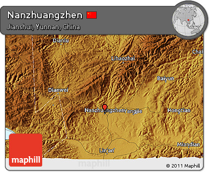 Physical 3D Map of Nanzhuangzhen