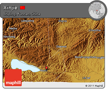 Physical 3D Map of Xinjie