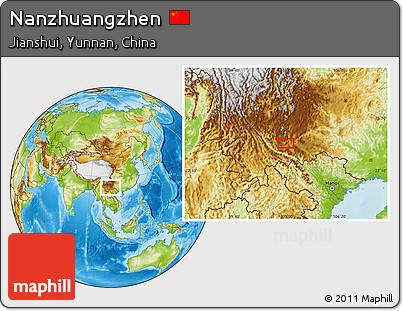 Physical Location Map of Nanzhuangzhen
