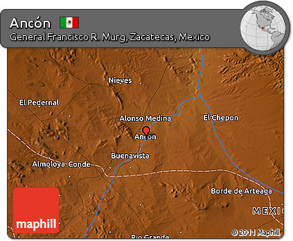 Physical 3D Map of Ancón