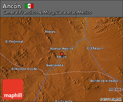 Physical 3D Map of Ancón
