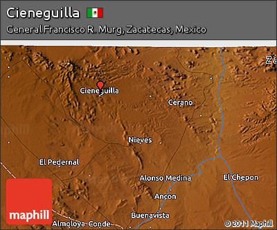 Physical 3D Map of Cieneguilla