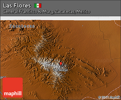 Physical 3D Map of Las Flores