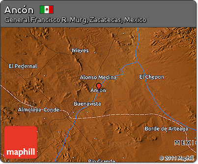 Physical 3D Map of Ancón