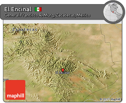 Satellite 3D Map of El Encinal