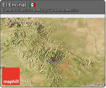 Satellite 3D Map of El Encinal