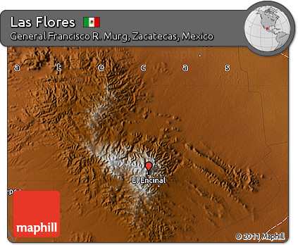 Physical Map of Las Flores