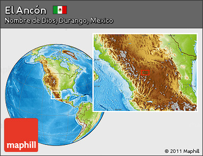 Physical Location Map of El Ancón