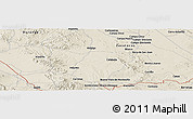 Shaded Relief Panoramic Map of Colonia Felipe Ángeles