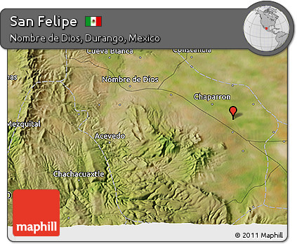 Satellite 3D Map of San Felipe