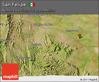 Satellite 3D Map of San Felipe