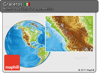 Physical Location Map of Graceros