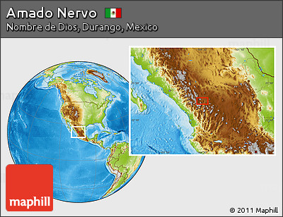 Physical Location Map of Amado Nervo