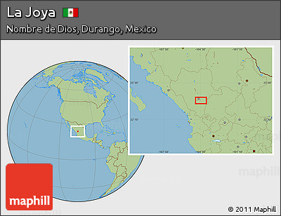 Savanna Style Location Map of La Joya