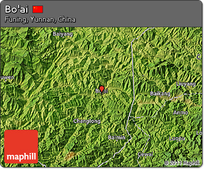 Satellite 3D Map of Bo'ai