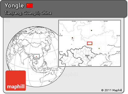 Blank Location Map of Yongle