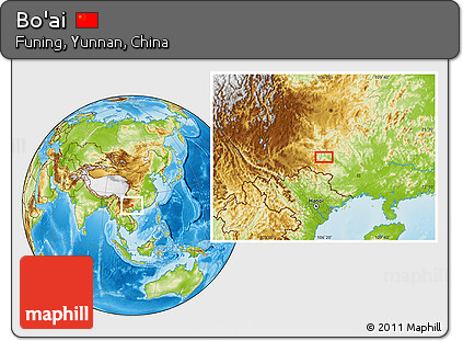 Physical Location Map of Bo'ai
