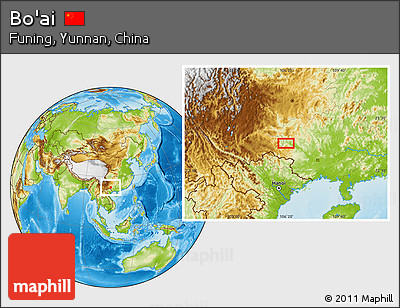 Physical Location Map of Bo'ai