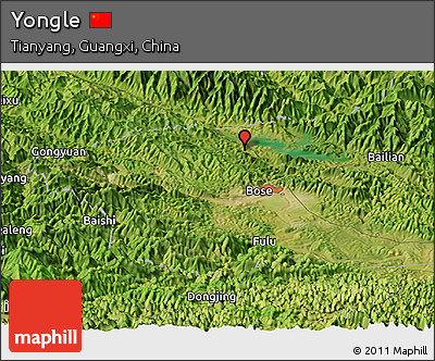Satellite Panoramic Map of Yongle