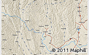 Shaded Relief Map of the area around 23° 53' 5" N, 108° 52' 30" E