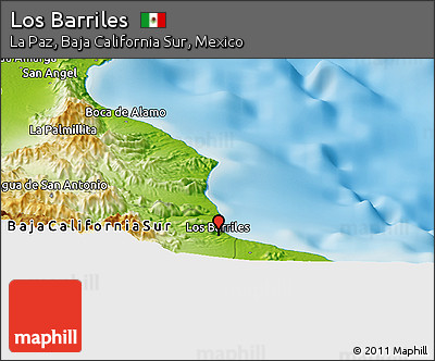 Los Barriles Mexico Map Free Physical Panoramic Map Of Los Barriles