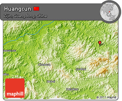 Physical 3D Map of Huangcun
