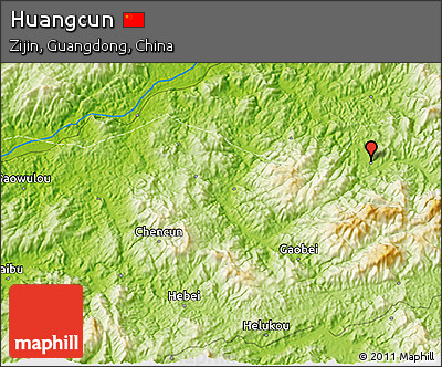 Physical 3D Map of Huangcun