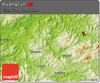 Physical 3D Map of Huangcun