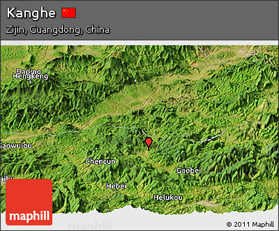 Satellite Panoramic Map of Kanghe