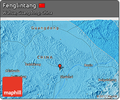 Political 3D Map of Fenglintang