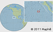Savanna Style Location Map of the area around 23° 53' 5" N, 116° 22' 30" W, hill shading