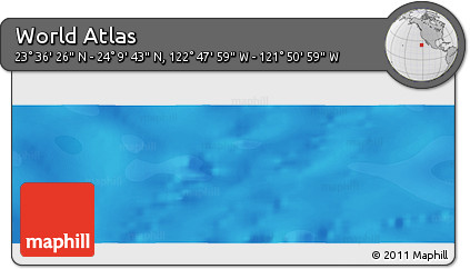 Political Panoramic Map of the Area around 23° 53' 5" N, 122° 19' 29" W