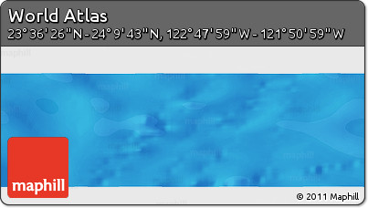 Political Panoramic Map of the Area around 23° 53' 5" N, 122° 19' 29" W