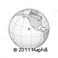 Outline Map of the Area around 23° 53' 5" N, 127° 25' 30" W, rectangular outline
