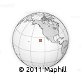 Outline Map of the Area around 23° 53' 5" N, 129° 7' 30" W, rectangular outline